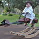 Illustration for article titled The Dad of the Year Built His Daughter a Custom Speeder Bike Rocking Horse